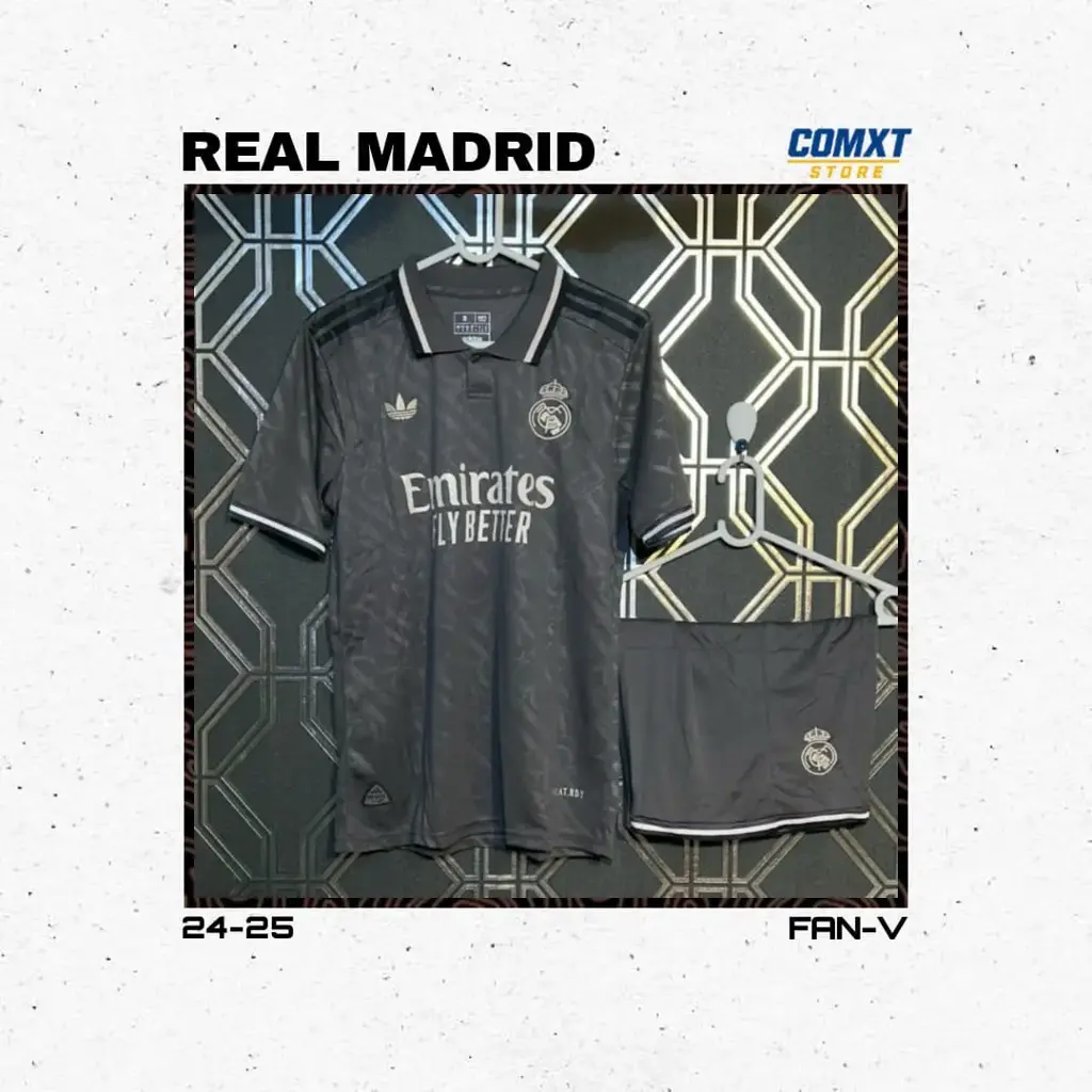 Real Madrid Season 24/25 3rd Jersey Kit Fan-V
