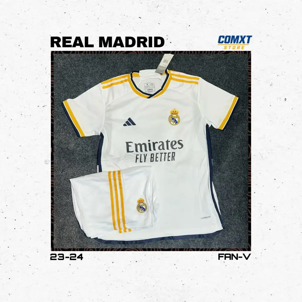 Real Madrid Season 23/24 Home Jersey Kit Fan-V