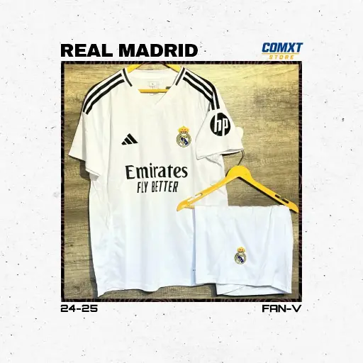 Real Madrid Season 24/25 Home Jersey Kit Fan-V