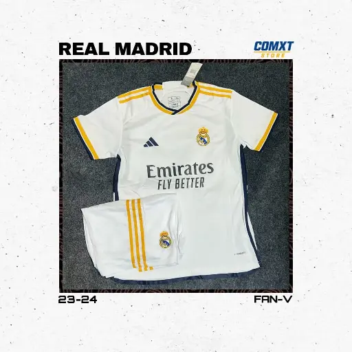 Real Madrid Season 23/24 Home Jersey Kit Fan-V